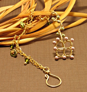 Flower and Vine - Rose Petal Bracelet