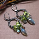 Count Me In - Peridot & Labradorite Earrings