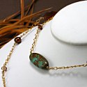Infinity - Wood, Pearls and Crystals Necklace