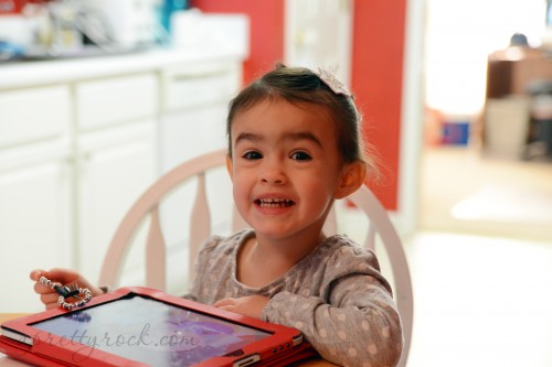 Fiona smiling with Lily & Momo Hair Pin